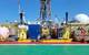 View of the derrick from the helideck. © Jennifer Field & IODP