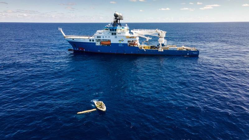 FALKOR (too) underwent refit in a Spanish shipyard for 17 months; a much bigger ship than Falkor with loads of new room, labs, and potential to expand. Photos courtesy SOI