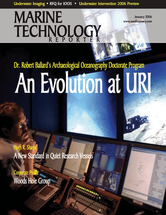 Marine Technology Magazine Cover Jan 2006 - Marine Science Institutions