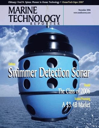 Marine Technology Magazine Cover Nov 2006 - Deep Ocean Exploration