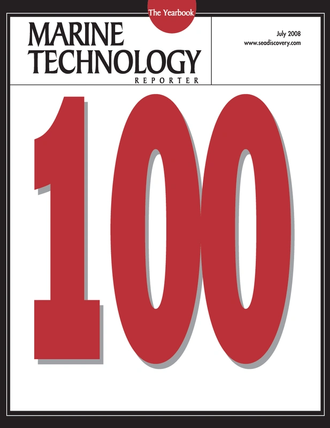 Marine Technology Magazine Cover Jul 2008 - The MTR 100 Yearbook