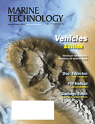 Marine Technology Magazine Cover Jan 2013 - Subsea Vehicle Report: Unmanned Underwater System