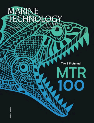 Marine Technology Magazine Cover Jul 2018 - MTR100: Listing of 100 Leading Subsea Companies